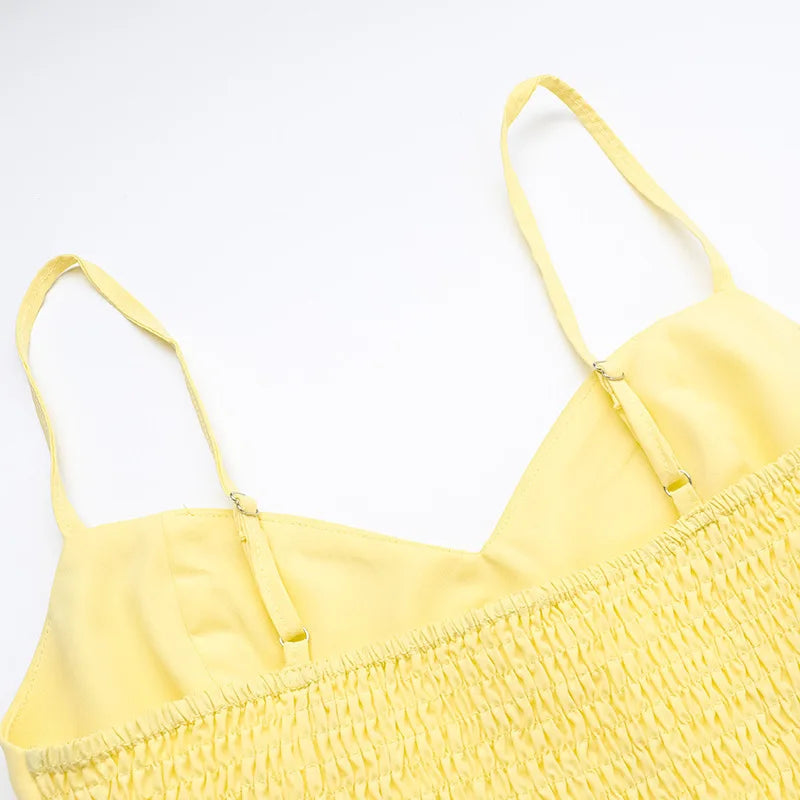 Summer 2025 new waist cinching slimming short skirt sexy suspender A-list dress for women