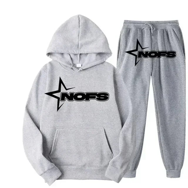 2024 men and women of the same fashion trend hoodie casual two-piece suit jacket pants fashion brand printing logo size S-3XL