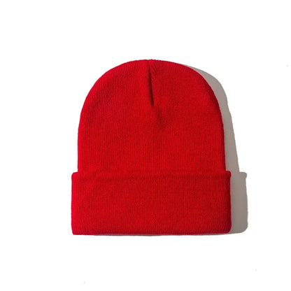 2019 Winter Hats for Woman Beanies Knitted Solid Cute Hat Girls Autumn Female Beanie Caps Warmer Bonnet Ladies Casual Cap Man