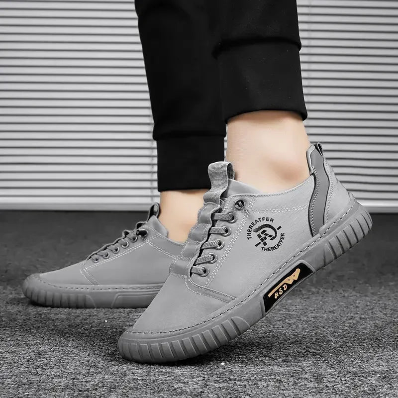 2025 Men Casual Shoes Breathable Black Sneakers Fashion Driving Walking Tennis Shoes for Male Skate Flats Zapatillas Hombre