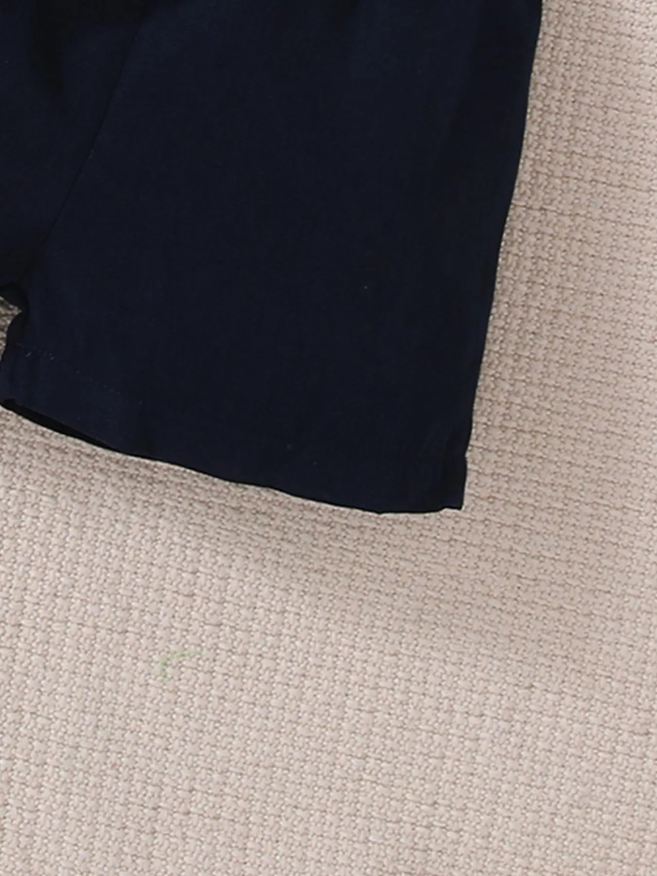 Summer Boys Front Button Cardigan Stand Collar Cartoon Printed Short Sleeve Shorts Casual Two-Piece Set