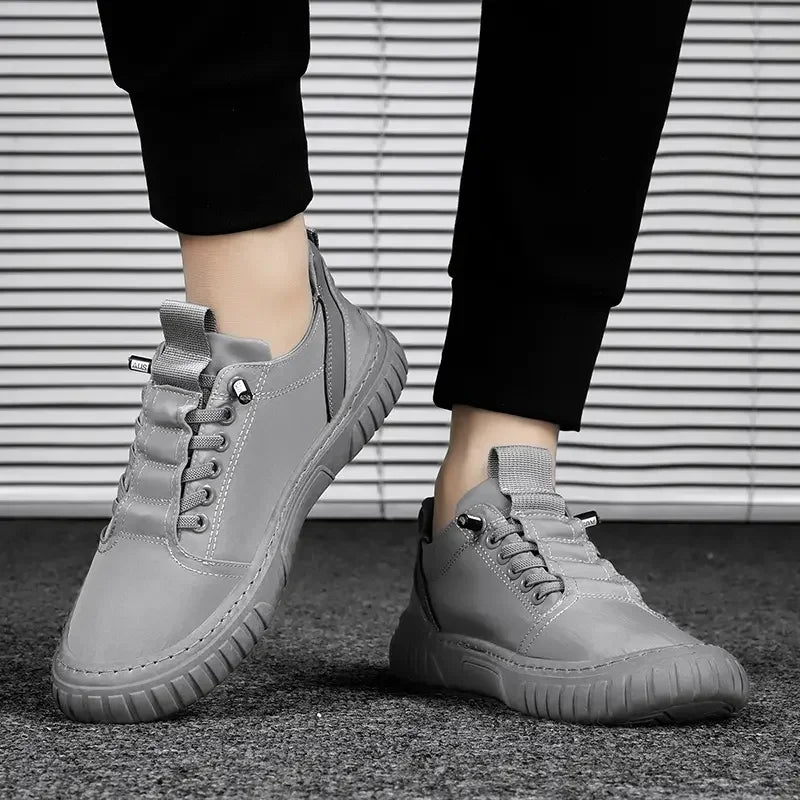 2025 Men Casual Shoes Breathable Black Sneakers Fashion Driving Walking Tennis Shoes for Male Skate Flats Zapatillas Hombre