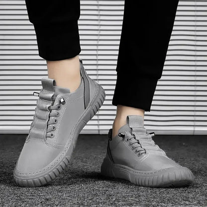 2025 Men Casual Shoes Breathable Black Sneakers Fashion Driving Walking Tennis Shoes for Male Skate Flats Zapatillas Hombre
