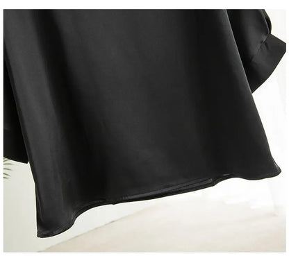 2025 New In Summer Satin Silk Half-Sleeve Tee Tops Basic Solid Women‘s T-Shirt Casual O-neck Thin Shirts Ladies Loose Blouses