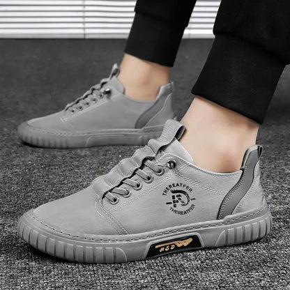 2025 Men Casual Shoes Breathable Black Sneakers Fashion Driving Walking Tennis Shoes for Male Skate Flats Zapatillas Hombre