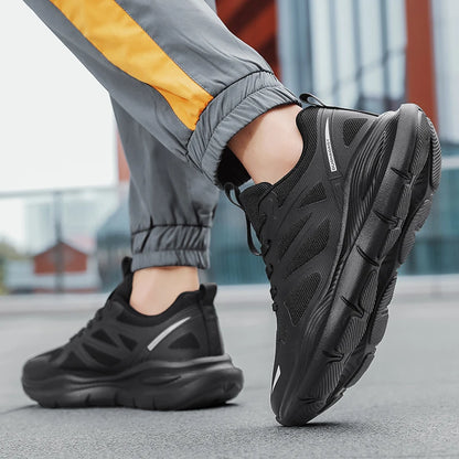 Unisex Summer Running Shoes Lightweight Men Women Fashion Sneakers Original Trainer Breathable EVA Elastic Lace Up Sports Shoes
