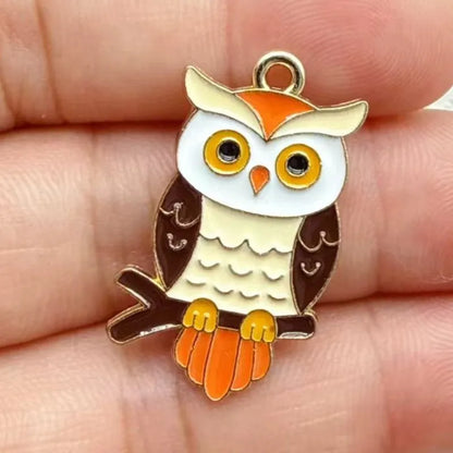 10pcs Enamel Thanksgiving Cake Pumpkin Sunflower Charms for Earrings Bracelets Pendants Making DIY Jewelry Accessories