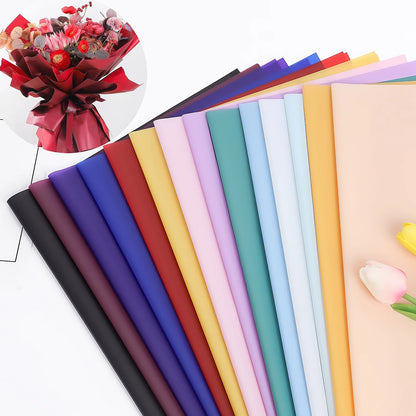 20 PCS Flower Wrapping Paper Korean Style Waterproof Bouquet Wrapping Birthday Wedding Halloween Christmas DIY Gift Wrapping