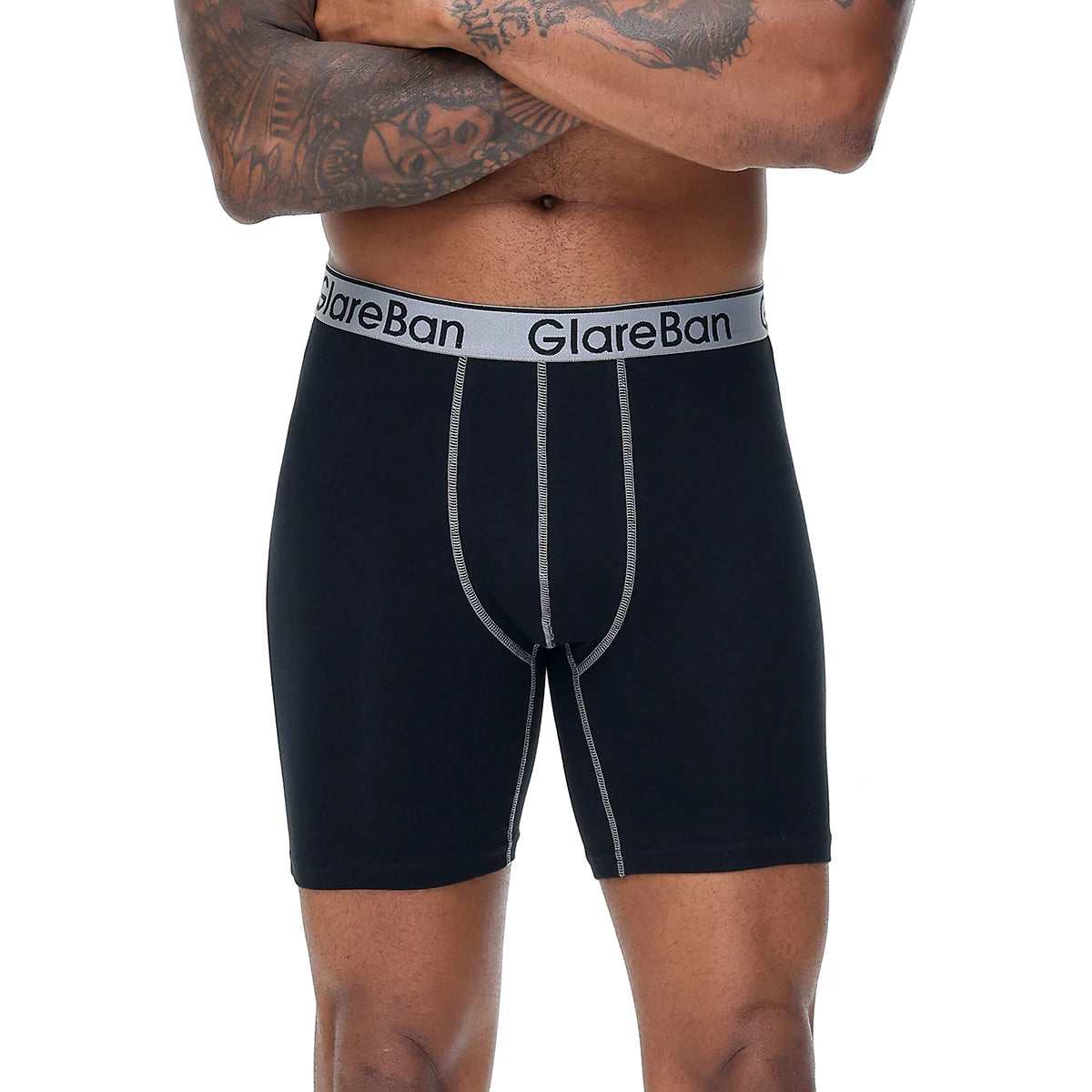 4pcs Set Mid-Long Boxer Shorts Men's Underwear Cotton Breathable Male Underpants for Men Homme Boxershorts Slips Soft Panties