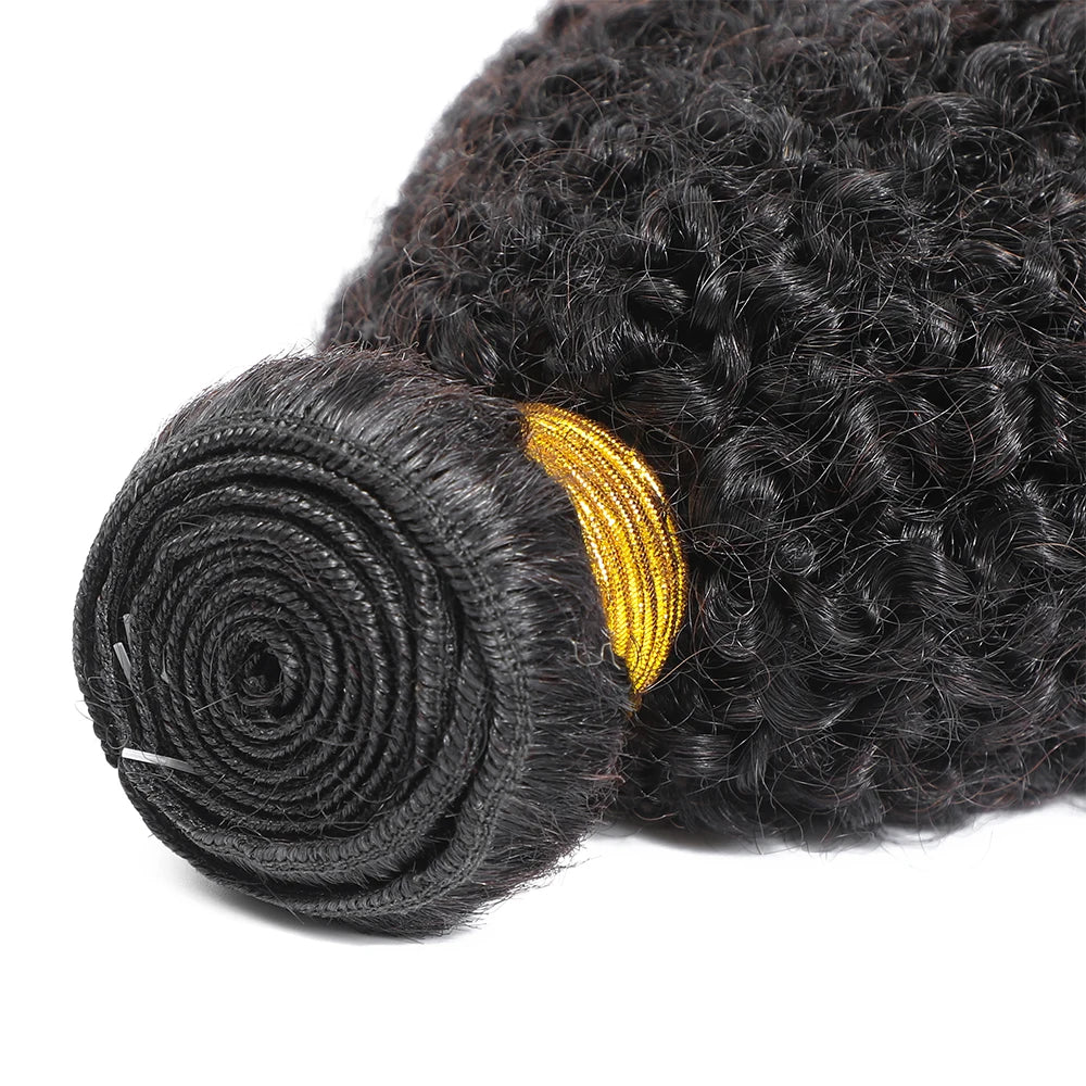 12A Afro Kinky Curly Bundles Mongolian 100% Unprocessed Virgin Hair Afro Curly Human Hair Extensions for Women Natural Color