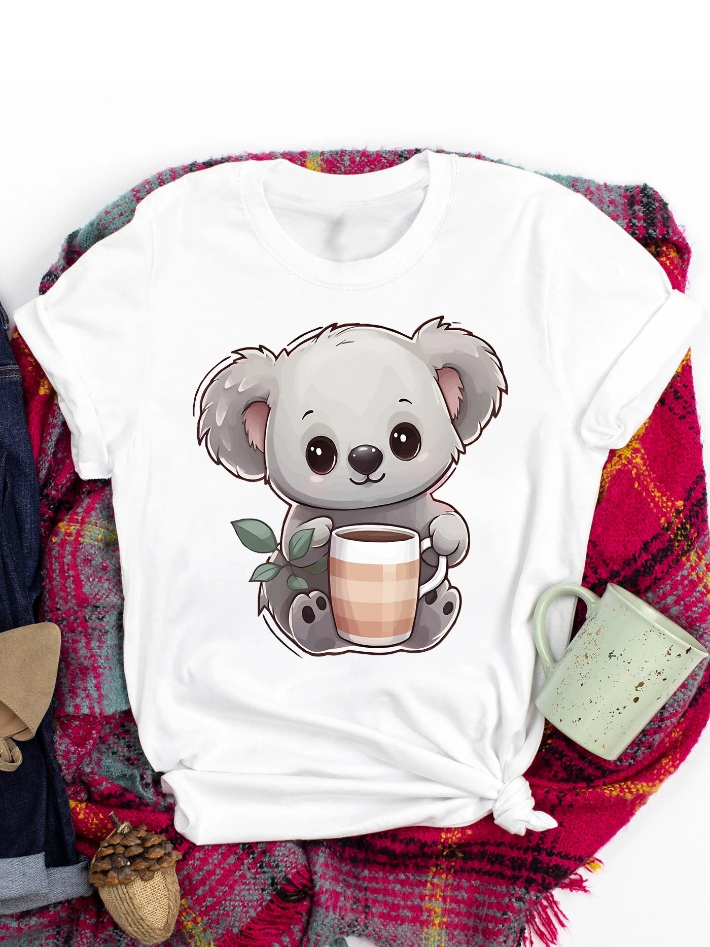 Spring and Summer Christmas Printed T-shirt, Casual Short Sleeve Round Neck T-shirt, Fashion Women's Clothing