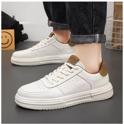 2025 Low Price Sneakers Practical Thick Soled Casual Shoes Wear Resistant Outdoor Run Shoes Comfortable Soft Leather Board Shoes