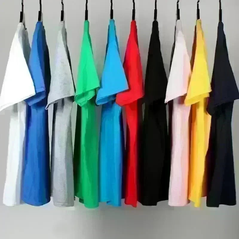 100% Pure Cotton Summer High-end Brand Men's Short Sleeve Round Neck Fashionable Style Half Sleeved Top Breathable T-shirt