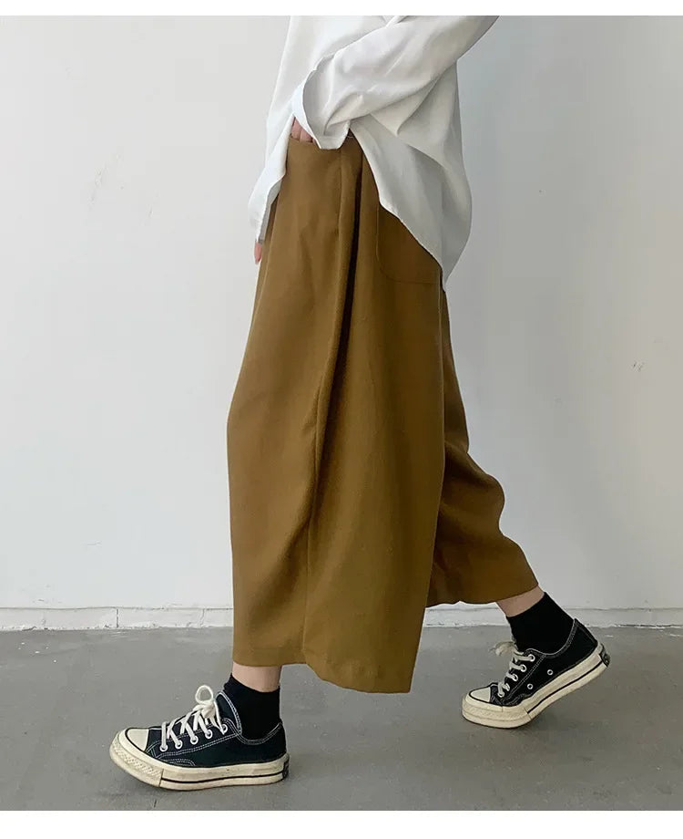 2023 Autumn Casual Harem Pants Women Cotton High Waisted Trousers Retro Loose Bloomers Women's Oversize Pants Baggy Sweatpants