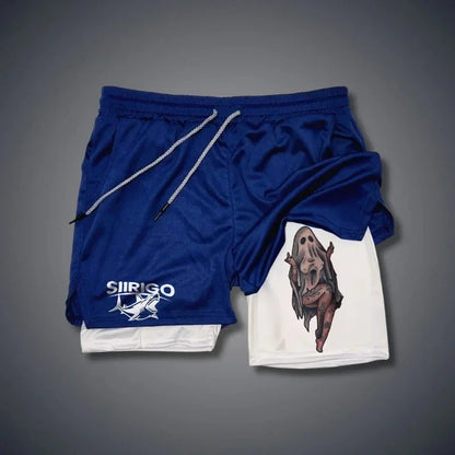 2024Berserk Men's Sports Shorts 2 in 1, Quick-drying Running Shorts, Gym and Fitness Training Double-layer Shorts for Men