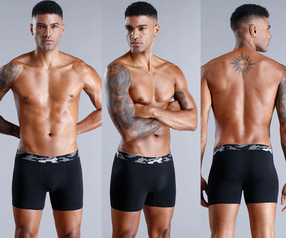 5pcs Men Underwear Print Boxers Men's Panties Camouflage Mens Underpants Cotton Male Boxershorts Sexy Man Trunks Gift