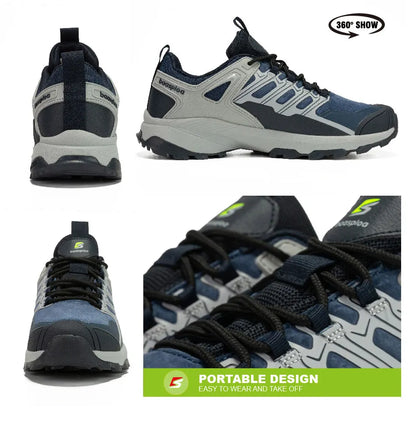 Baasploa Men Hiking Shoes Waterproof Outdoor Sneakers for Men Casual Sneakers Anti-Skid Wear-Resistant Male Shoes New Fashion
