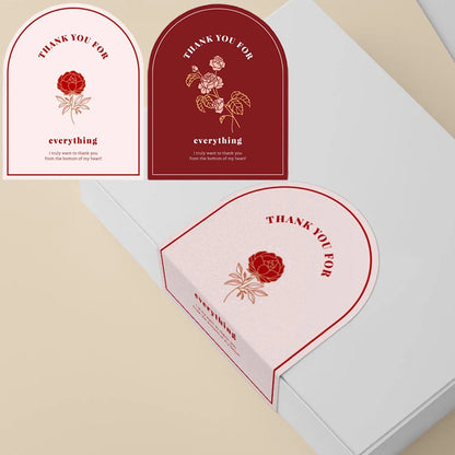 20-50Pcs Thank You Sticker for Small Business Gift Packaging Decoration Stickers Supply 8*10CM Delivery Mailing Bag Seal Labels
