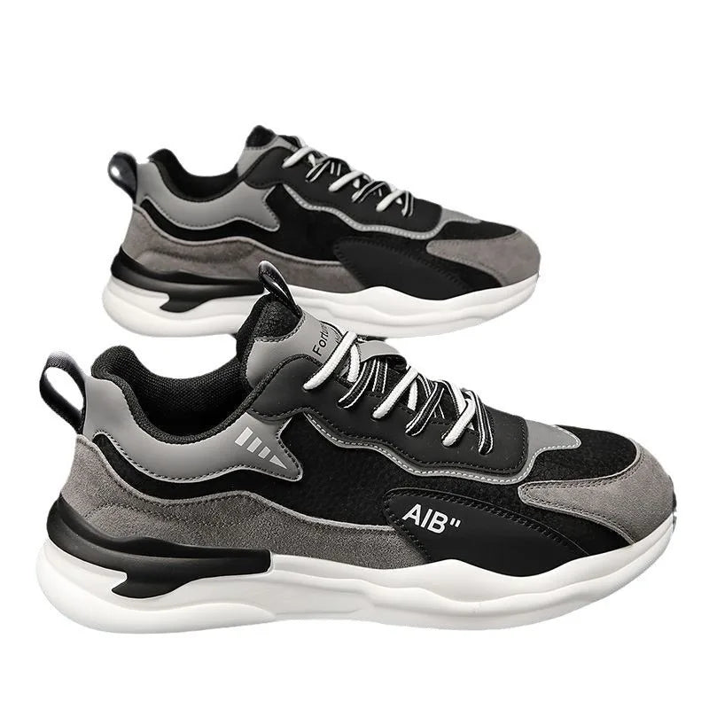 2025 Men's Four Seasons Outdoor Casual Walking Sneakers Breathable Fashion Hiking Shoes Non-slip Soft Bottom Skateboarding Shoes
