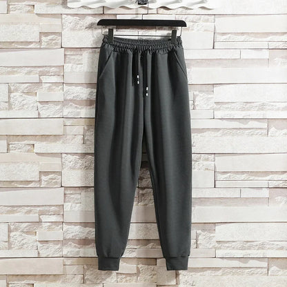 Casual Men's Sport Suit Loose Fit Hooded Cardigan Sweatshirt Pants Set Spring Autumn Season Stylish Outfit