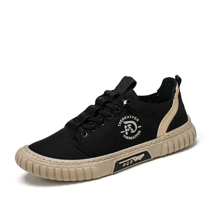 2025 Men Casual Shoes Breathable Black Sneakers Fashion Driving Walking Tennis Shoes for Male Skate Flats Zapatillas Hombre