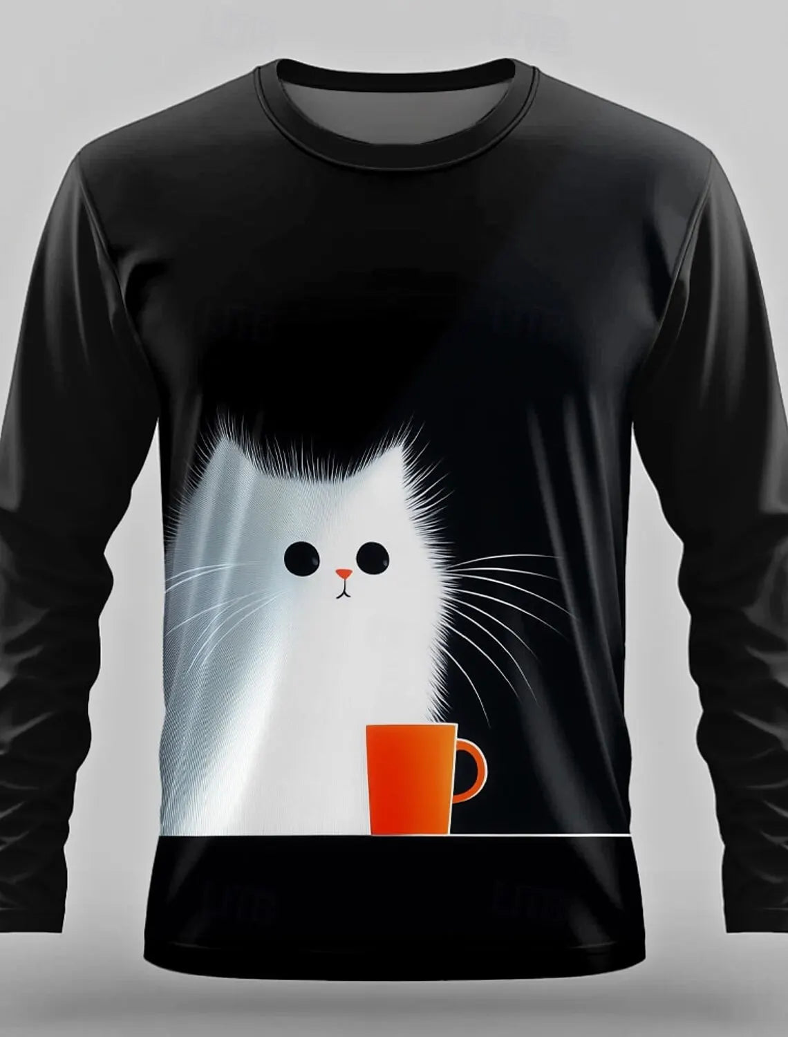 3D Print Anime Characters Long Sleeve T-Shirts For Men Autumn Fashion Men's O-Neck Sportwear Oversized  Pullover Men clothing