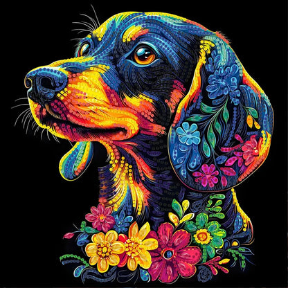 5D DIY a cartoon animal diamond painting kit suitable for Thanksgiving Christmas decoration gift irregular diamond kit craft