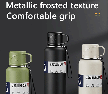 2L Thermal Water Bottle Large Capacity With Straw Stainless Steel Thermos Bottle Cold and Hot Water Bottle Sport Thermos Cup