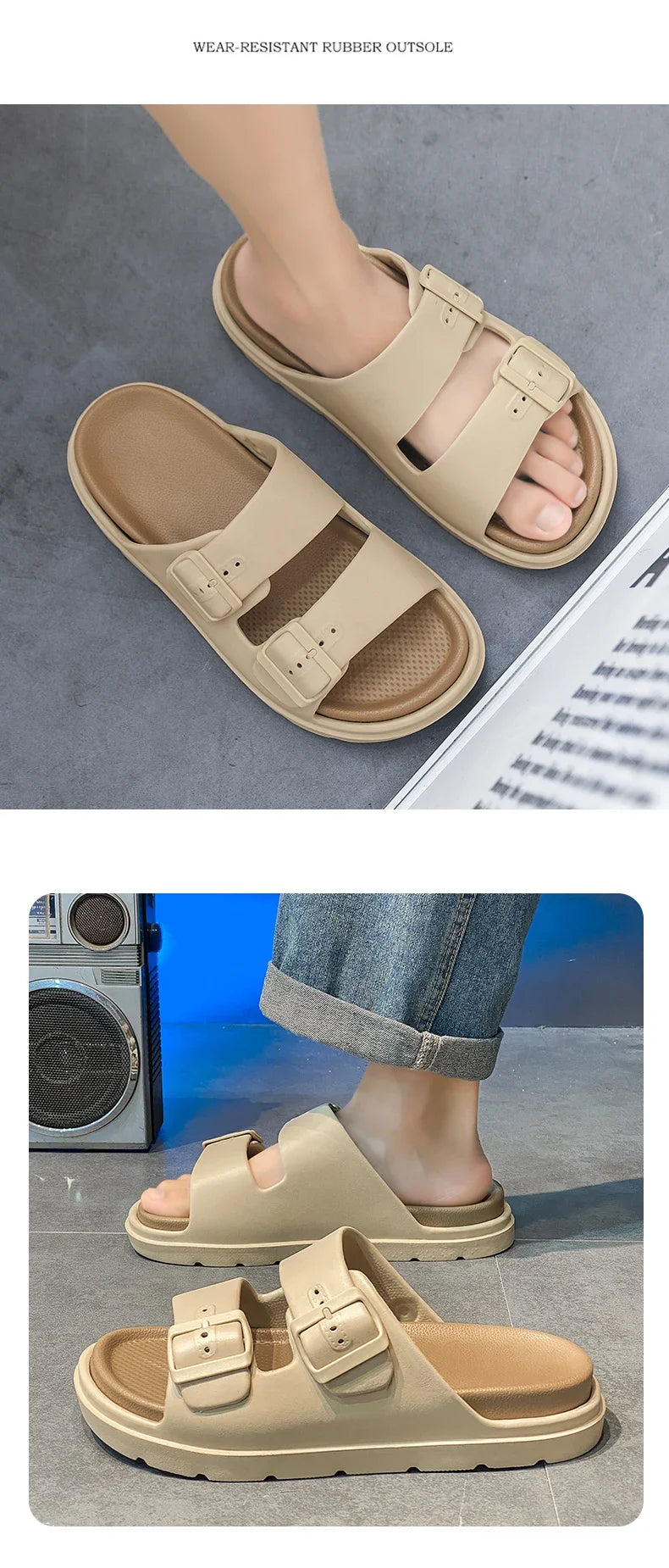 Beach Sandals Men Shoes Men's Trekking Sandals Man Summer 2024 Men's Casual Sandal High Quality Shoes Slipers Slippers Flat Mens