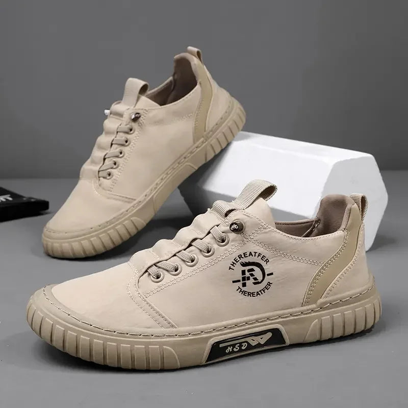 2025 Men Casual Shoes Breathable Black Sneakers Fashion Driving Walking Tennis Shoes for Male Skate Flats Zapatillas Hombre