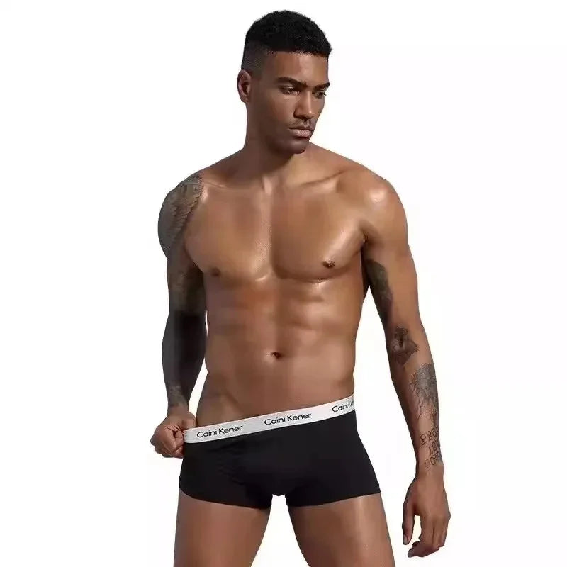4/5Pcs/Men's Shorts Fashion Sexy Underwear Boxer Milk Silk Soft Fabric Men's Underwear Boxer Comfortable Breathable Boxer Shorts
