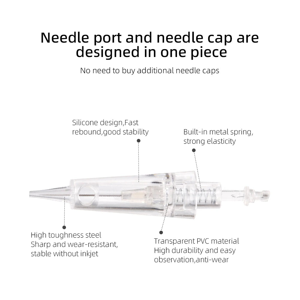 Borala 20Pcs Tattoo Needle Microblading Piercing Needles Pen Permanent Eyebrow Lip Makeup Cosmetics Tattoo Machine Accessories