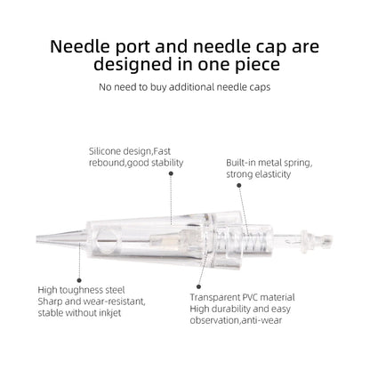 Borala 20Pcs Tattoo Needle Microblading Piercing Needles Pen Permanent Eyebrow Lip Makeup Cosmetics Tattoo Machine Accessories