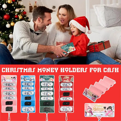 10-Slot Christmas Money Bag Christmas Surprise Party Money Box Card Clip Thanksgiving Birthday Gifts