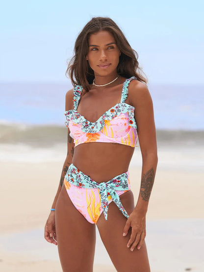 2024 Sexy Brazilian Bikinis Women Swimsuit Padded Swimwear Halter Bikini Set Push Up Beach Wear Bathing Suit Swimming Maillot