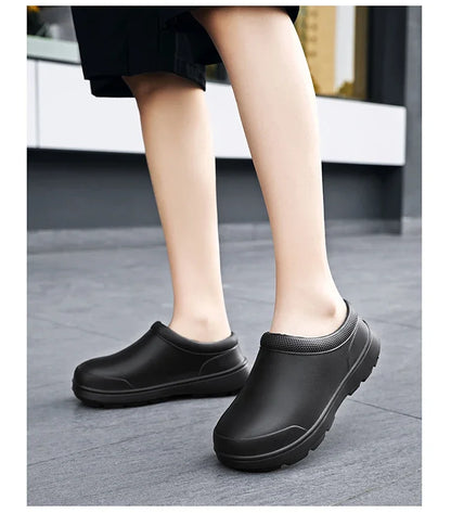 2024 Men Women EVA Chef Shoes  Non-slip Waterproof Oil-proof Shoes Comfortable Workers Slippers  Outdoor Fishing Shoes