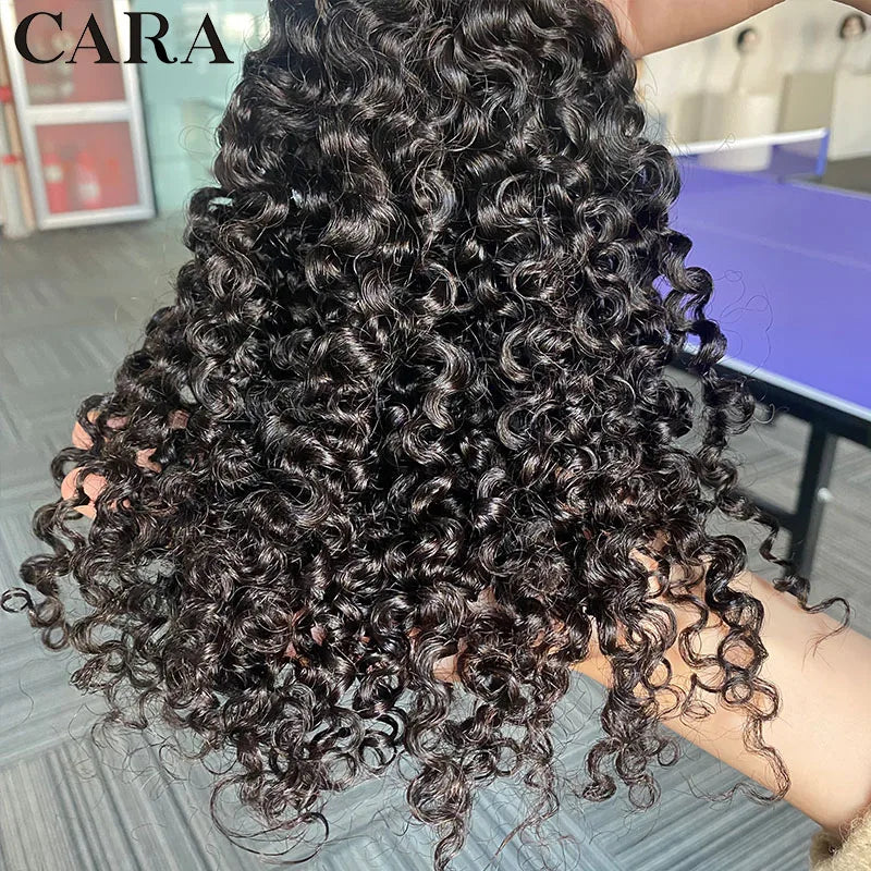 3C 4A Human Hair Bundles Mongolian Afro Kinky Curly Weave For Black Women Sassy Curl Virgin Human Hair 4 Bundles Natural Color