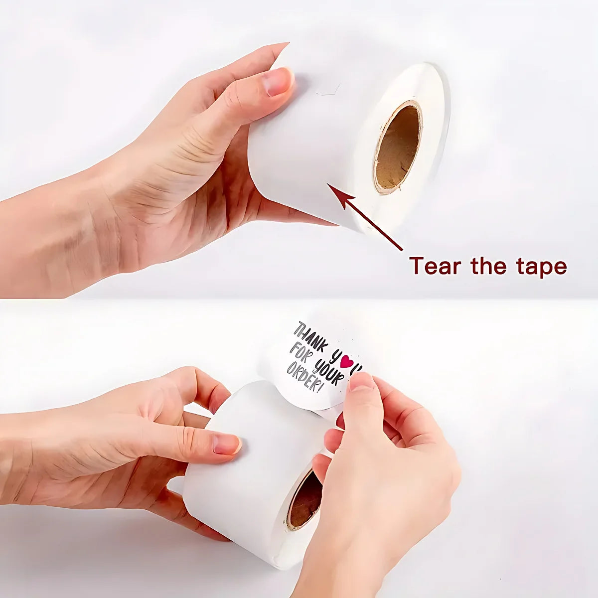 1roll 500pcs Thank You For Your Oder Sticker, DIY Small Business Online Store, Shop, Packing And Shipping Accessories