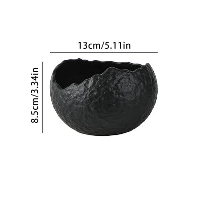 1Pc Asymmetrical Eggshell Bowl, High-End Dessert Bowl, Ceramic Tableware, Yogurt Bowl, Exquisite Creative Cold Dish Bowl, Salad Bowl for Home Decoration, Home Daily Use, Breakfast Oatmeal Bowl, Light Salad Bowl, Gift Giving