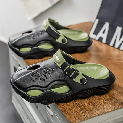 Summer Sandals Men New Fashion Cave Shoes Comfortable Soft Sole Outdoor Indoor Men's Garden Clogs Beach Shoes Slippers