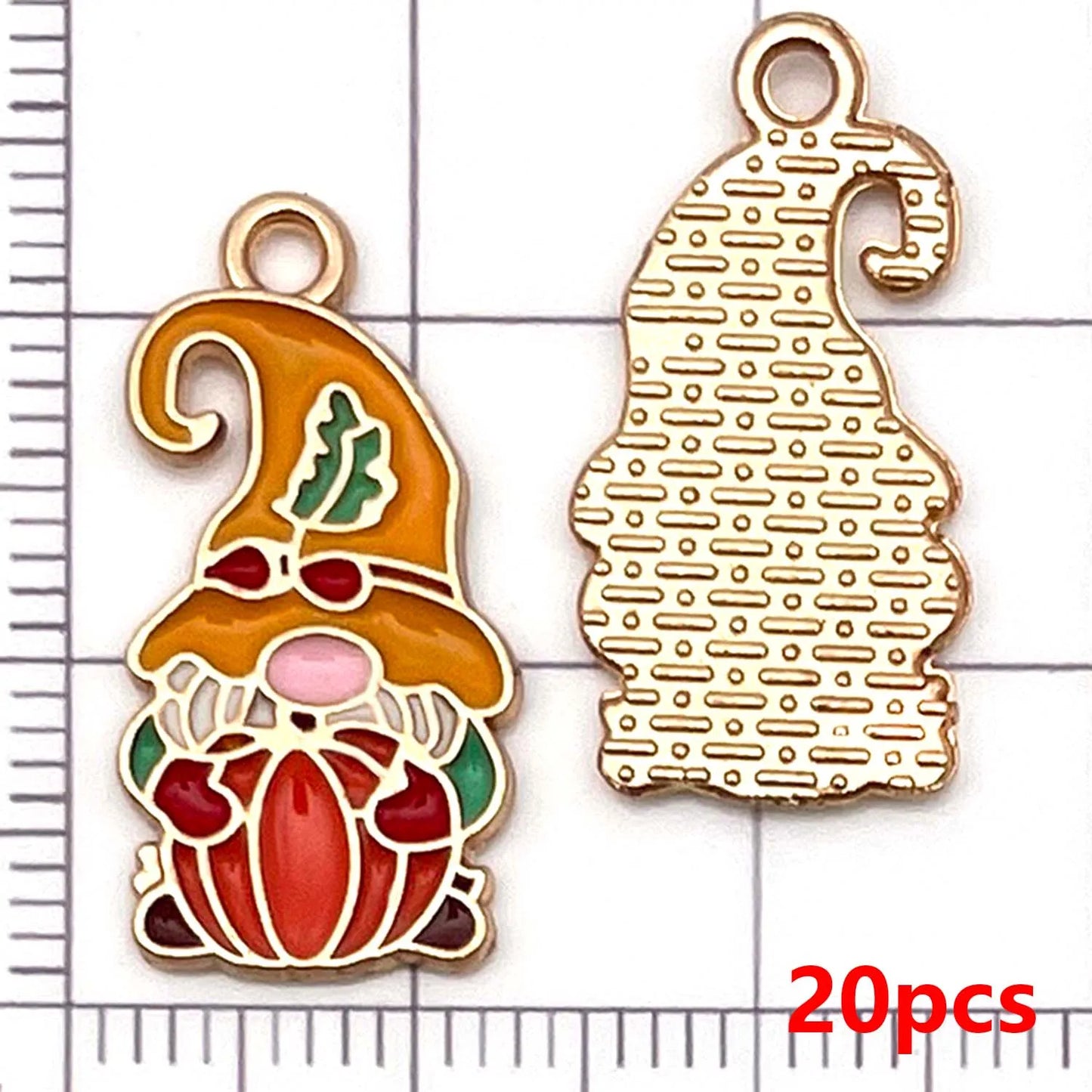 20pcs Thanksgiving Charms Alloy Turkey, Maple Leaf, Pine Cone, Scarecrow, Pumpkin Pendants for DIY Jewelry Making Accessories