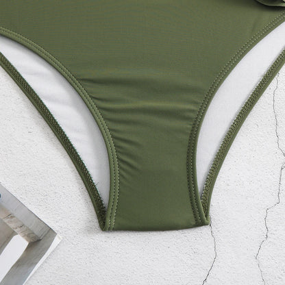 2025 Bikini Underwire 3D Flower Swimsuit High Waist Swimwear for Women Push Up Two Piece Bathing Suits Summer Female
