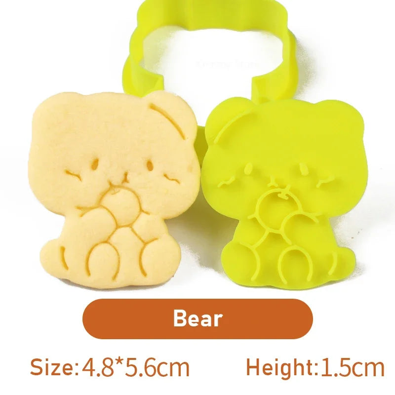Autumn Leaves Squirrel Owl Fox Pattern 3D Biscuit Mould Thanksgiving Chestnuts Pine Cones Fondant Cookie Cutter Mold Baking Tool