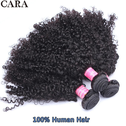 3C 4A Human Hair Bundles Mongolian Afro Kinky Curly Weave For Black Women Sassy Curl Virgin Human Hair 4 Bundles Natural Color