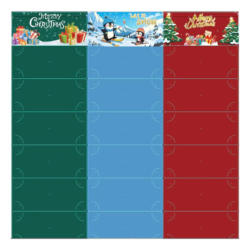 10-Slot Christmas Money Bag Christmas Surprise Party Money Box Card Clip Thanksgiving Birthday Gifts