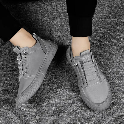 2025 Men Casual Shoes Breathable Black Sneakers Fashion Driving Walking Tennis Shoes for Male Skate Flats Zapatillas Hombre