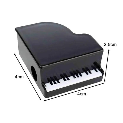 4Pcs Piano Shaped Pencil Sharpener Portable Gift Music Stationery Home Artists Engineers for Sketch Pencils Student Supply