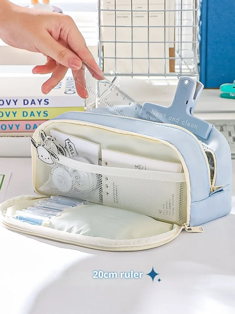 Stylish and Practical Pencil Bag with Large Capacity and Multiple Sections for Stationery Storage Pencil Case Back To School