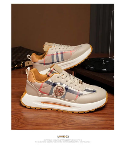 Summer New Anti-slip Wear-resistant Thick Bottom Increase Outdoor Comfort Couples Leisure Fashion Trend All Match Sneakers