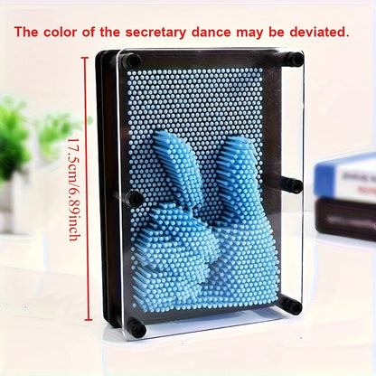 3D Pin Art Toys - Colorful Rainbow Creative Plastic Pin Art Board Unique for Christmas, Thanksgiving and Easter Gifts